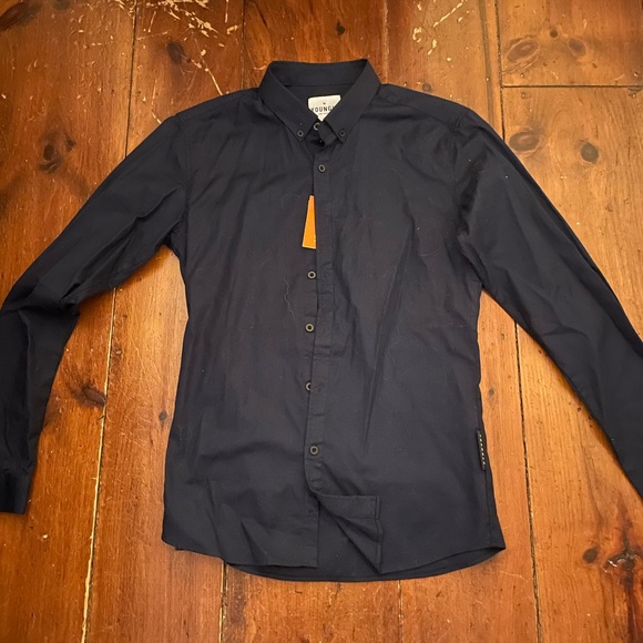 YoungLA Other - Men's YoungLA Wallstreet dress shirt Size Small Navy Blue